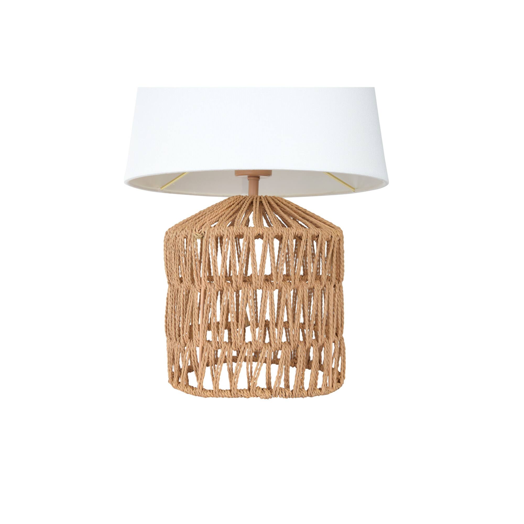 Hello Honey® 18" Drum-Shaped Rope Table Lamp